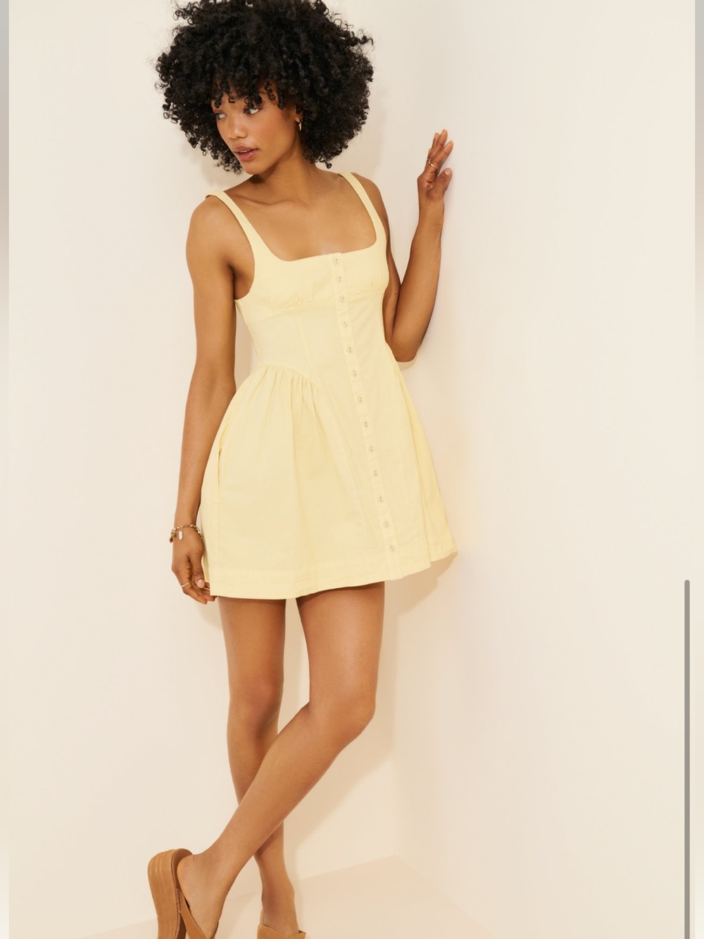 FREE PEOPLE Astrid Oxford Mini Dress